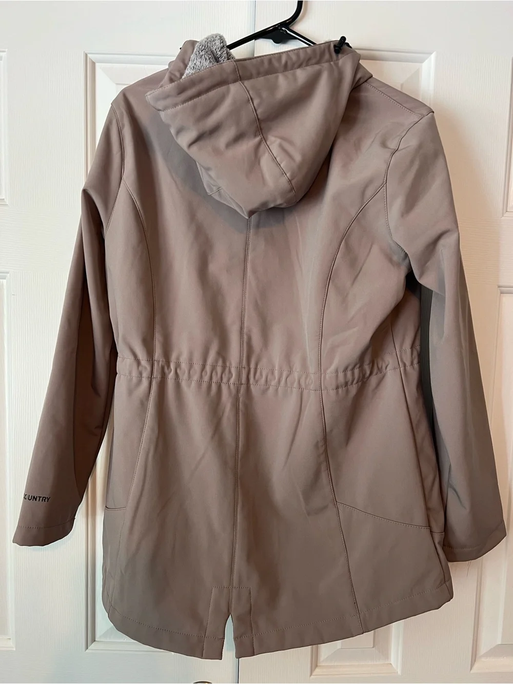 Free Country Women's Hooded Utility Jacket in Taupe
